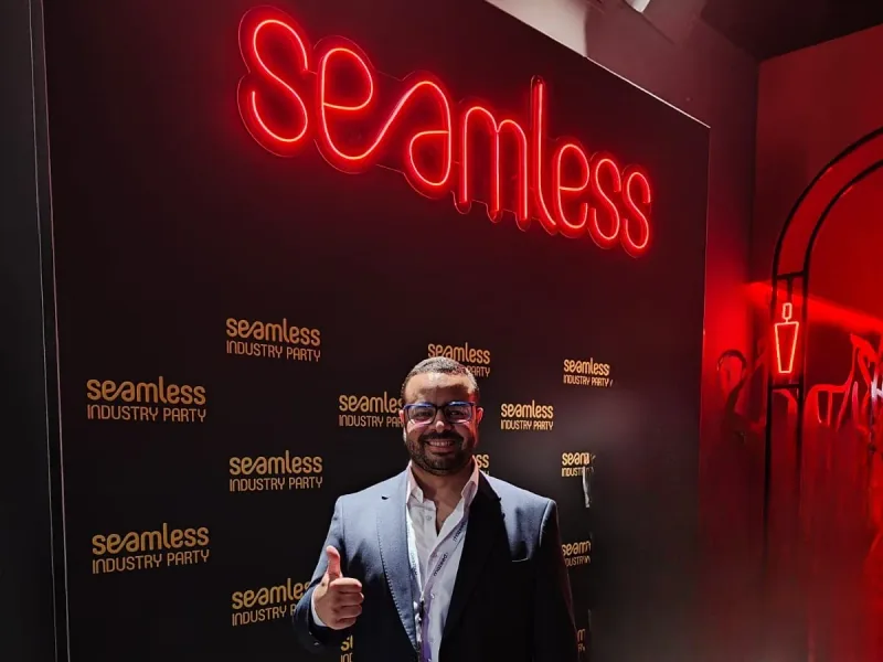 Mohamed Younis, CMO of mazeed, at the Seamless fintech and e-commerce industry event