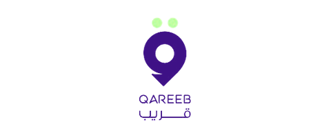 شعار Qareeb، تطبيق خدمات عند الطلب